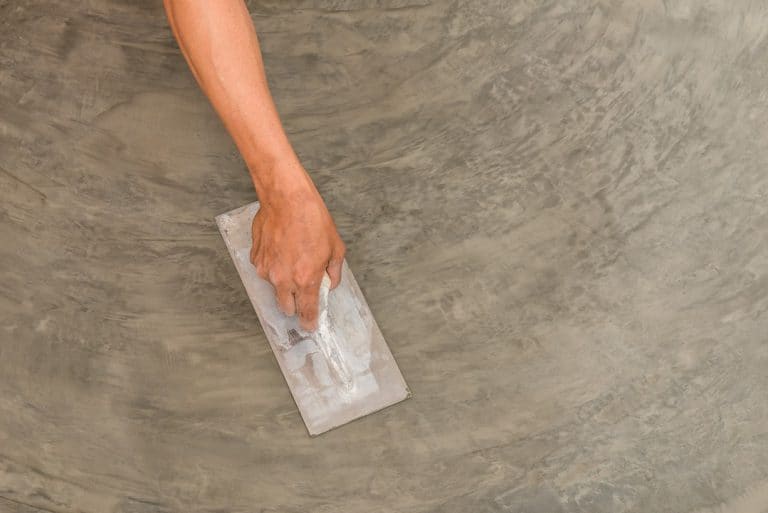 Trowelling microcement